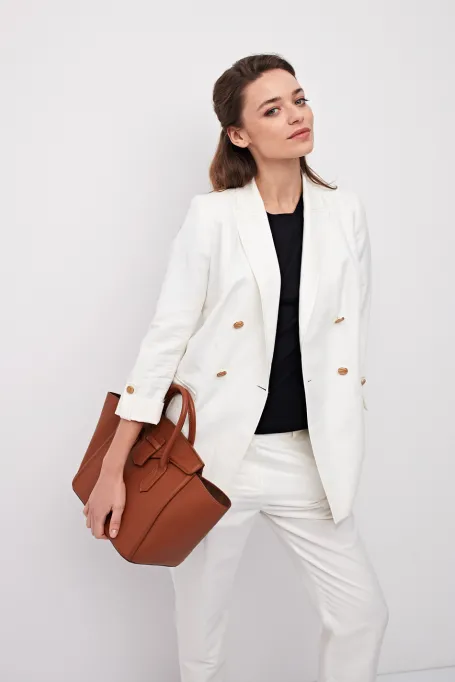 Leinenzweireiher Blazer zum Anzug