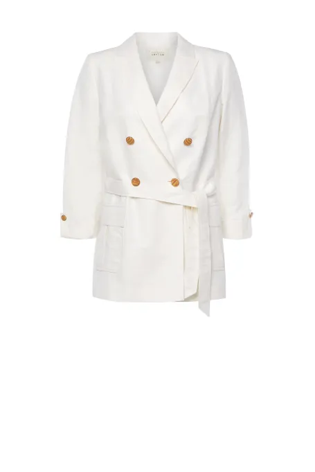 Leinenzweireiher Blazer zum Anzug