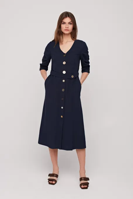 Kleid mit V-Ausschnitt