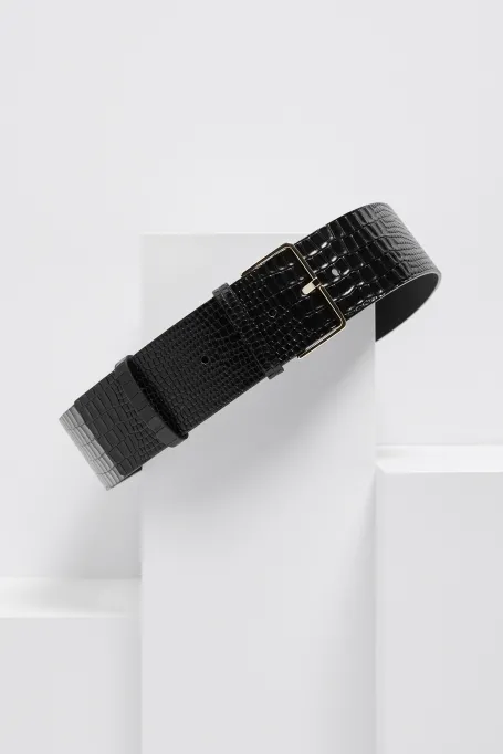 Leder Gürtel mit Prägung