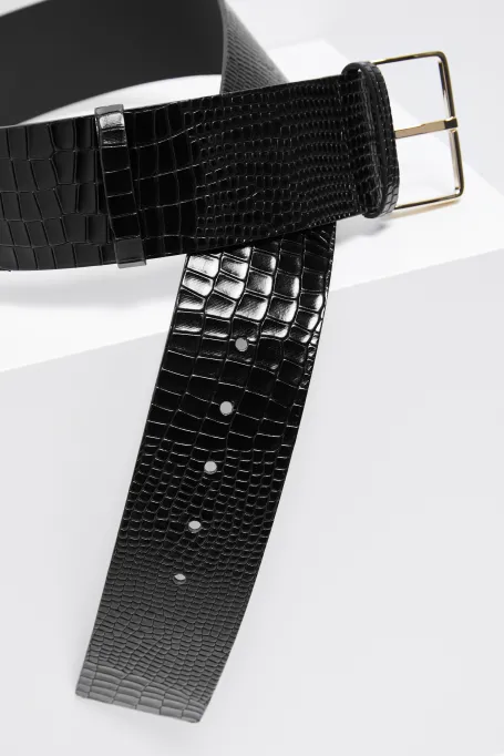 Leder Gürtel mit Prägung