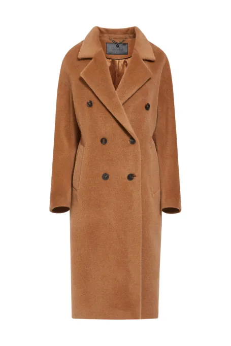 Wollmantel Camel Alpaka