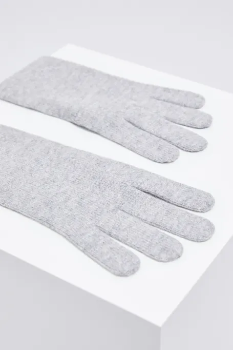 Wollhandschuhe grau