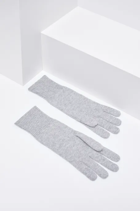 Wollhandschuhe grau