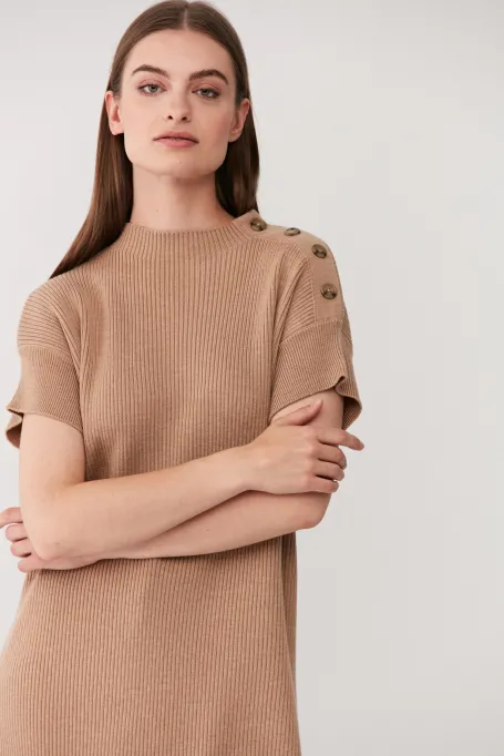 Strick-Tunika aus Merinowolle