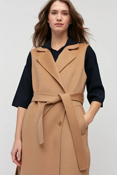 Langer Wollmantel Doubleface