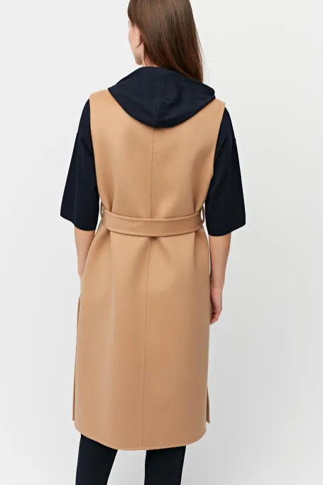 Langer Wollmantel Doubleface