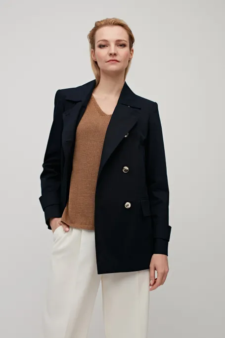 Marineblaue Marinejacke