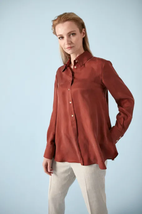 Hemd aus Cupro