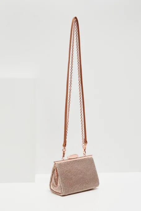 Mini Handtasche in Goldfarbe