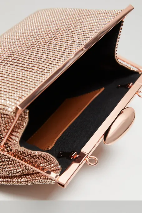 Mini Handtasche in Goldfarbe