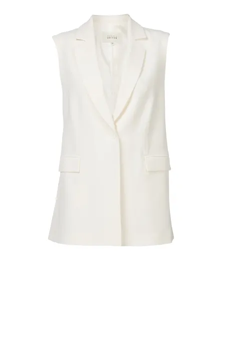 Weiße Weste für Anzug