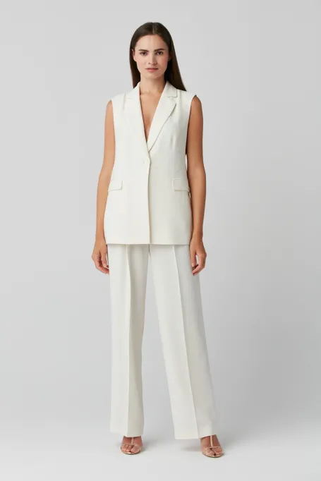 Weiße Weste für Anzug