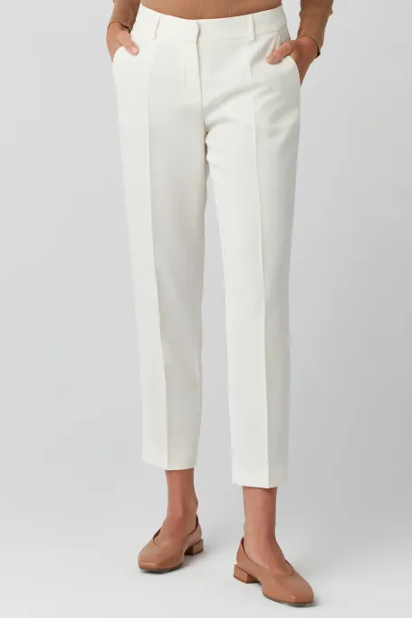 Weiße elegante Lotto-Hose