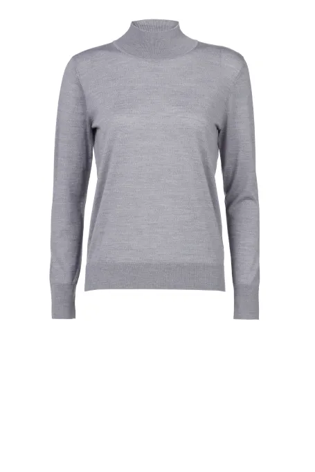 Pullover mit Stehkragen aus Merinowolle Julia