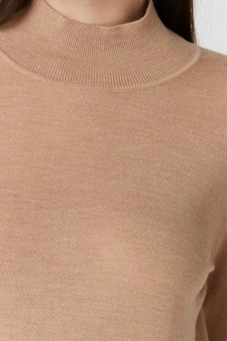 Pullover mit Stehkragen aus Merinowolle Julia