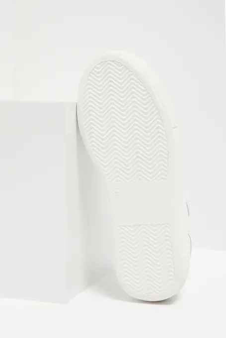 Weiße Ledersneakers