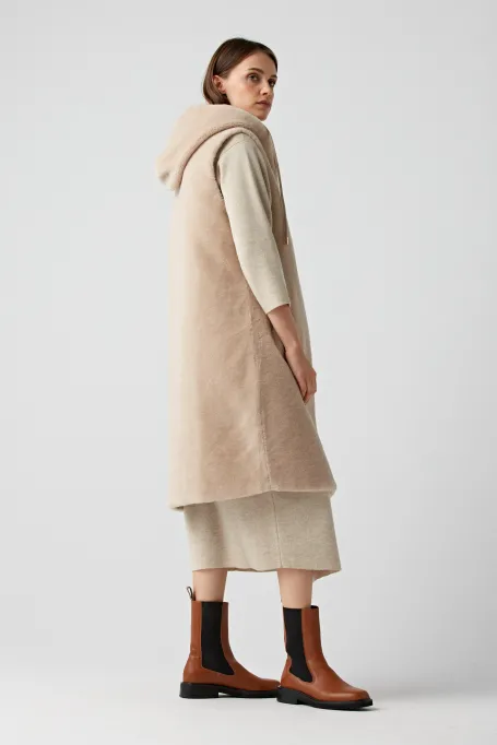 Wendeweste aus Teddy-Bär-Wolle