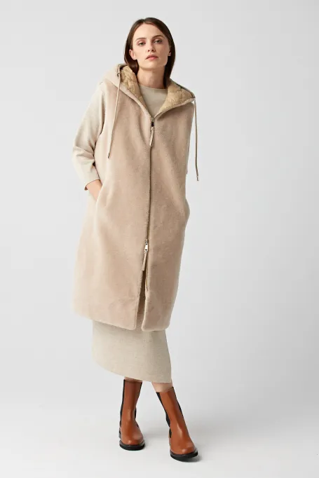 Wendeweste aus Teddy-Bär-Wolle