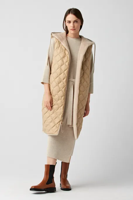 Wendeweste aus Teddy-Bär-Wolle