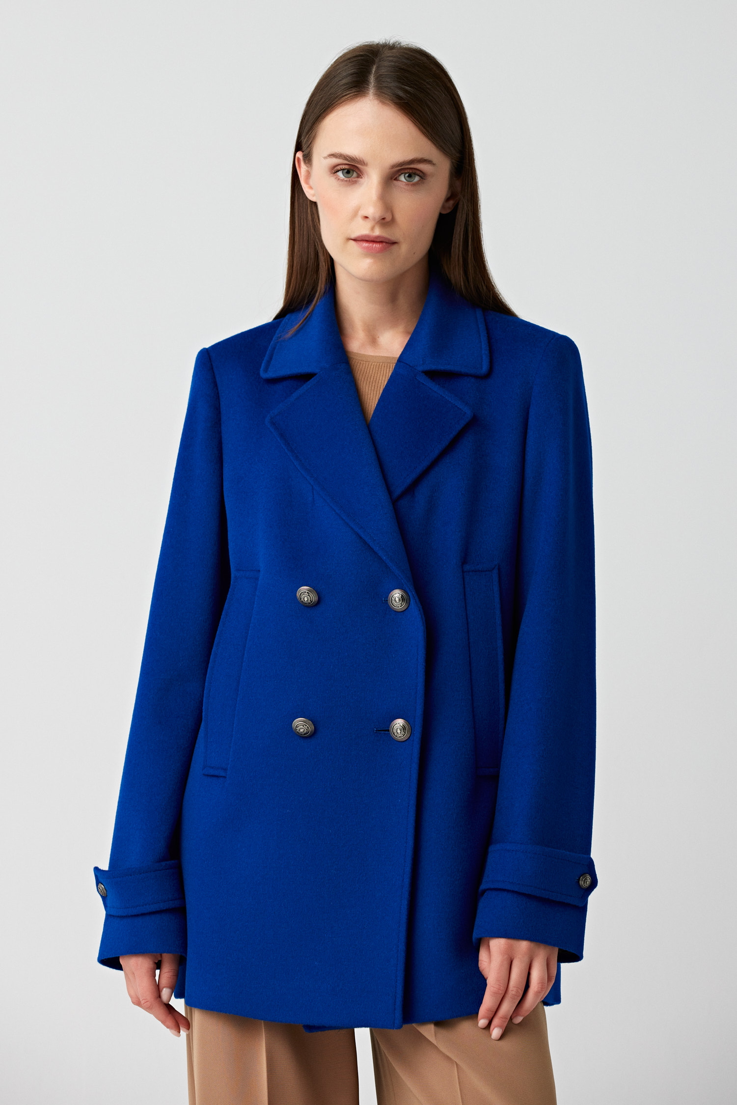 Zweireihige Wolljacke Clara