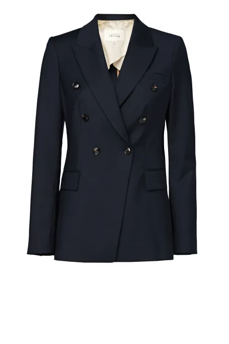 Marineblazer mit Doppelreiher für Anzug Sophie