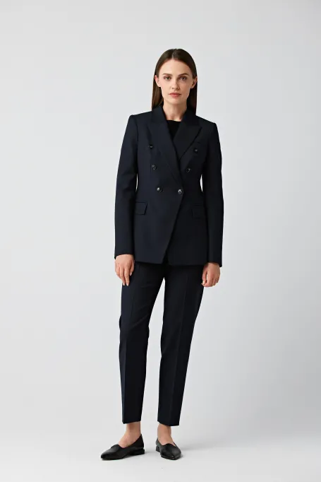 Marineblazer mit Doppelreiher für Anzug Sophie