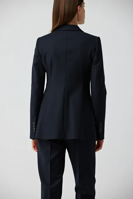Marineblazer mit Doppelreiher für Anzug Sophie