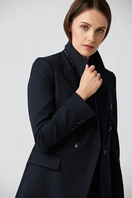 Marineblazer mit Doppelreiher für Anzug Sophie