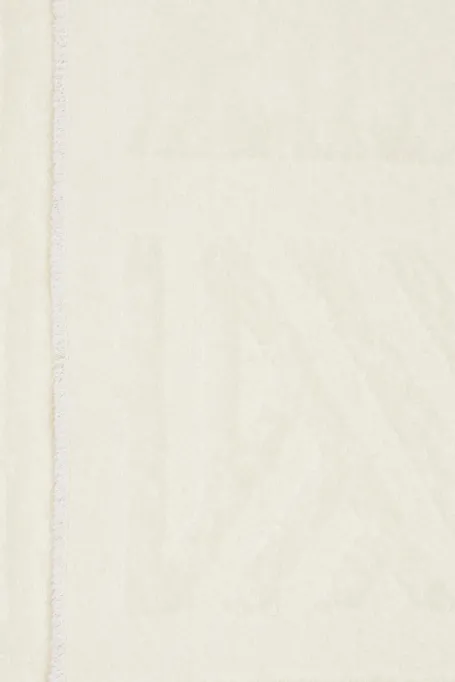 Weißer Schal mit Alpakawolle