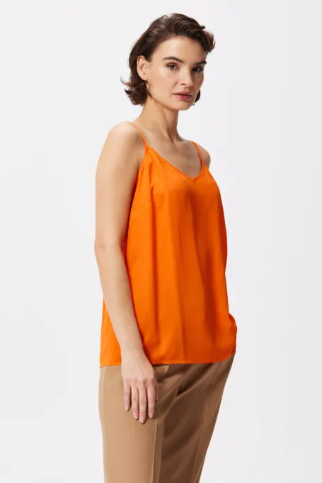 Orangetop aus Seide Mari