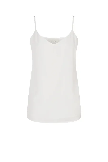 Weißes Seidentop Mari