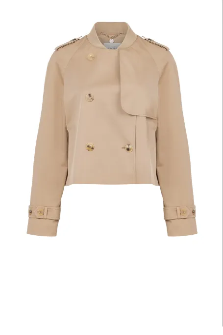 Kurze Trenchcoat-Jacke