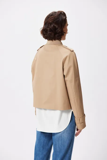 Kurze Trenchcoat-Jacke