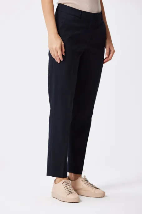 Dunkelblaue Anzugshose aus Wolle von Lotto