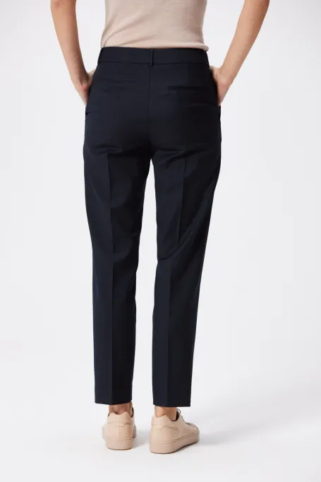 Dunkelblaue Anzugshose aus Wolle von Lotto