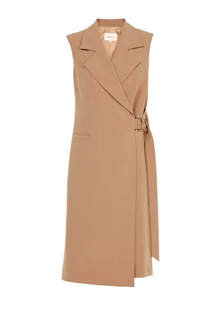 Hemdblusenkleid kamel