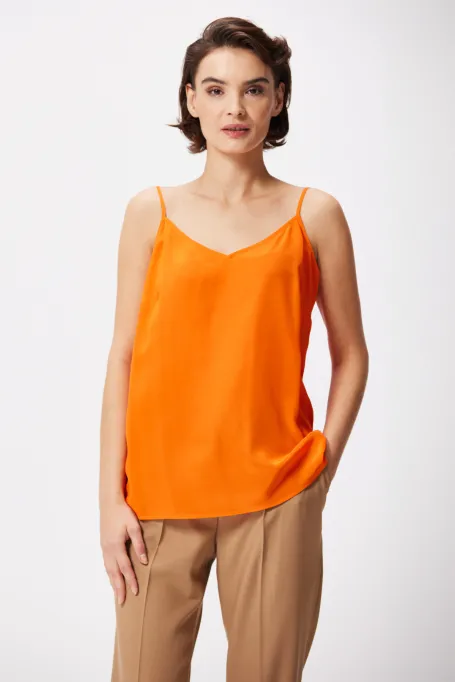 Orangetop aus Seide Mari