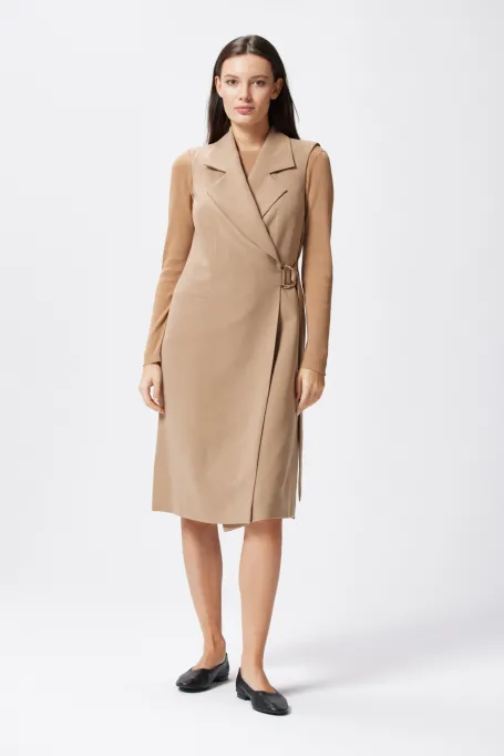 Hemdblusenkleid kamel