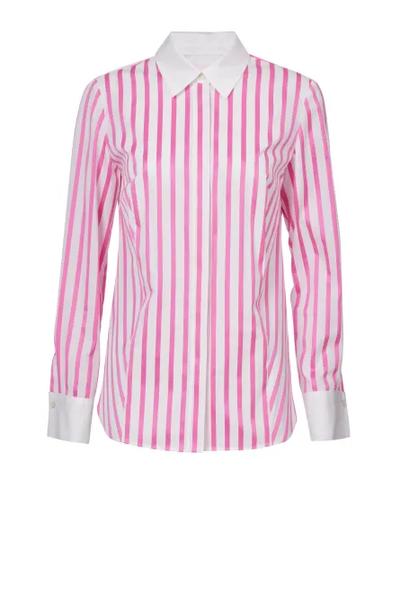 Baumwollhemd mit Streifen
