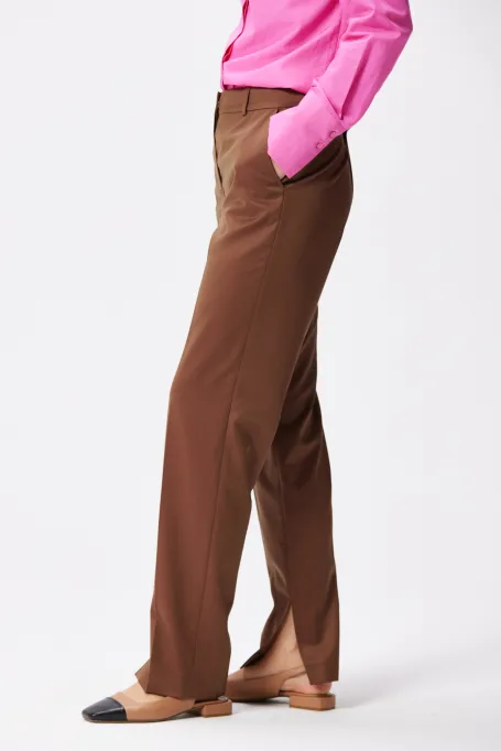 Braune Wollhose für Anzug