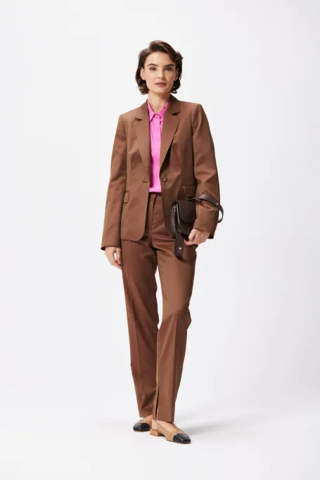 Braune Wollhose für Anzug