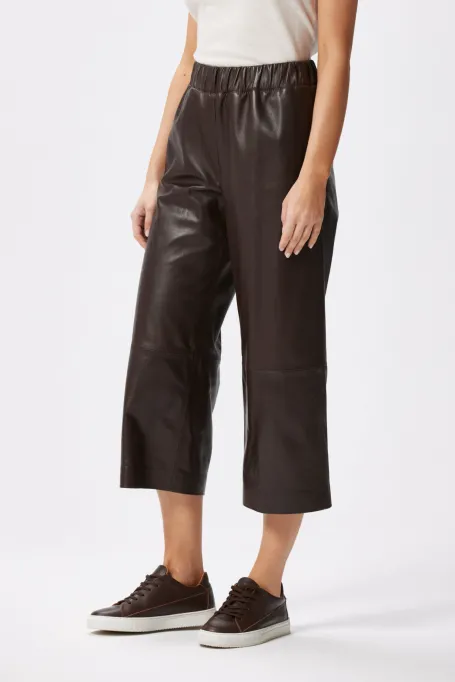 Leder-Culotte-Hose