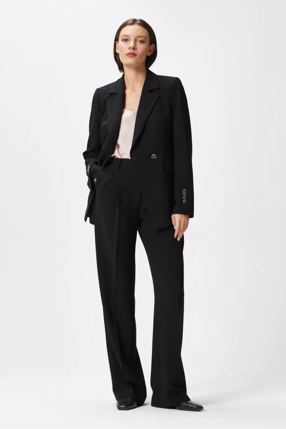 Schwarze, weite Anzughose Schwarze, weite Anzughose