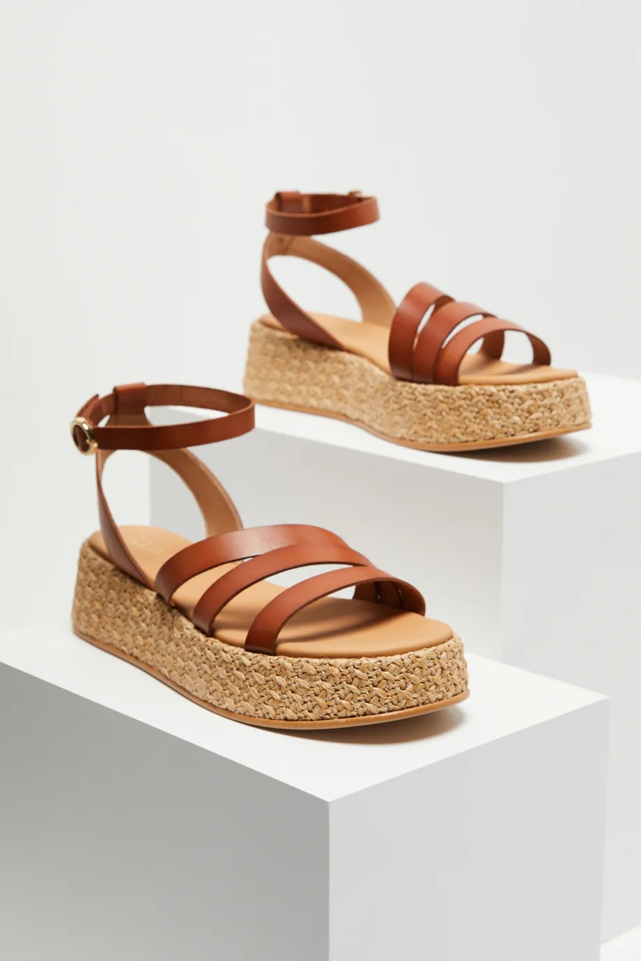 Plateausandalen kamel Plateausandalen kamel