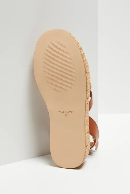 Plateausandalen kamel Plateausandalen kamel