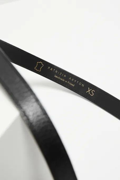 Schwarzer Ledergürtel