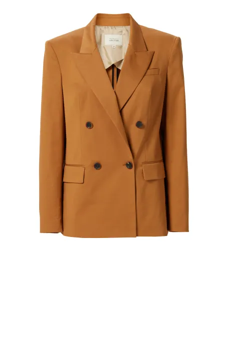 Baumwoll-Doppelreihiger Blazer zum Anzug