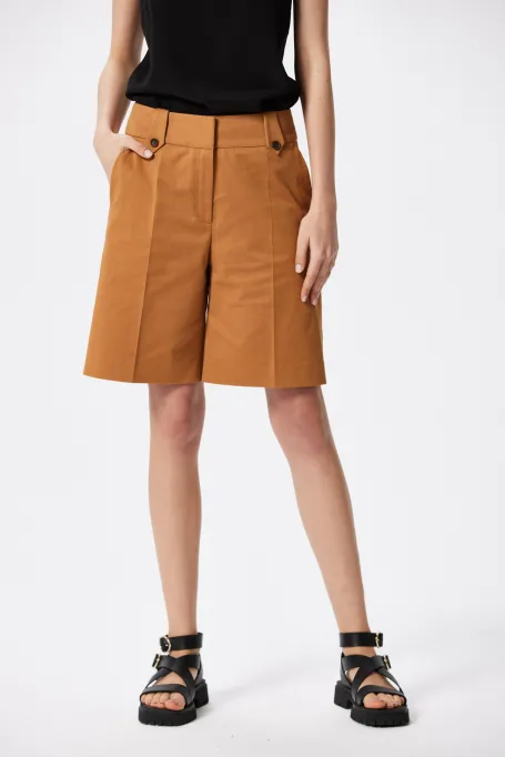 Baumwoll-Shorts zum Anzug