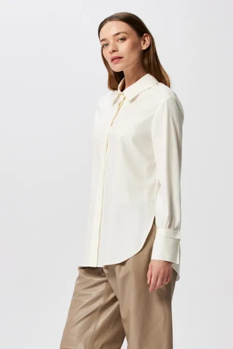 Hemd mit Wolle und Seide